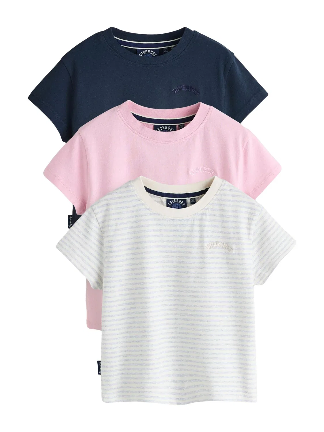 Футболка Superdry & Co, Light Beige/Marine Blue/Rose