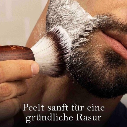 Мужская помазок для бритья King C. Beard Care с мягкой щетиной и деревянной ручкой — опыт бритья на уровне парикмахера — подарок для мужчин, Gillette — фото 2