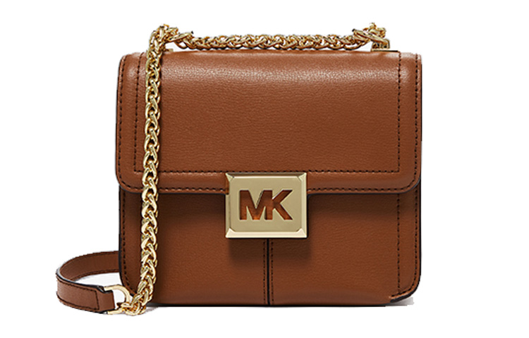 

MICHAEL KORS Сумка-цепочка Sonia из коровьей кожи, сумка через плечо Trumpets, женская кожа, коричневая