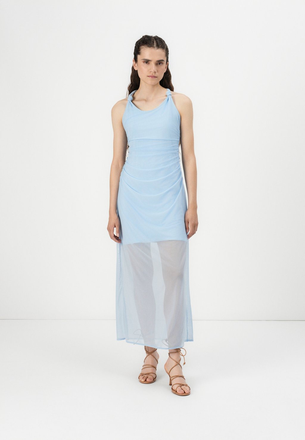 

Повседневное платье HALTER DRESS Abercrombie & Fitch, темно-синий
