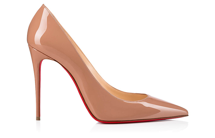 CL LUBOTING Кейт Тонкий каблук Высокие каблуки 10 см Женские Нюдово-розовые Christian Louboutin — фото 3