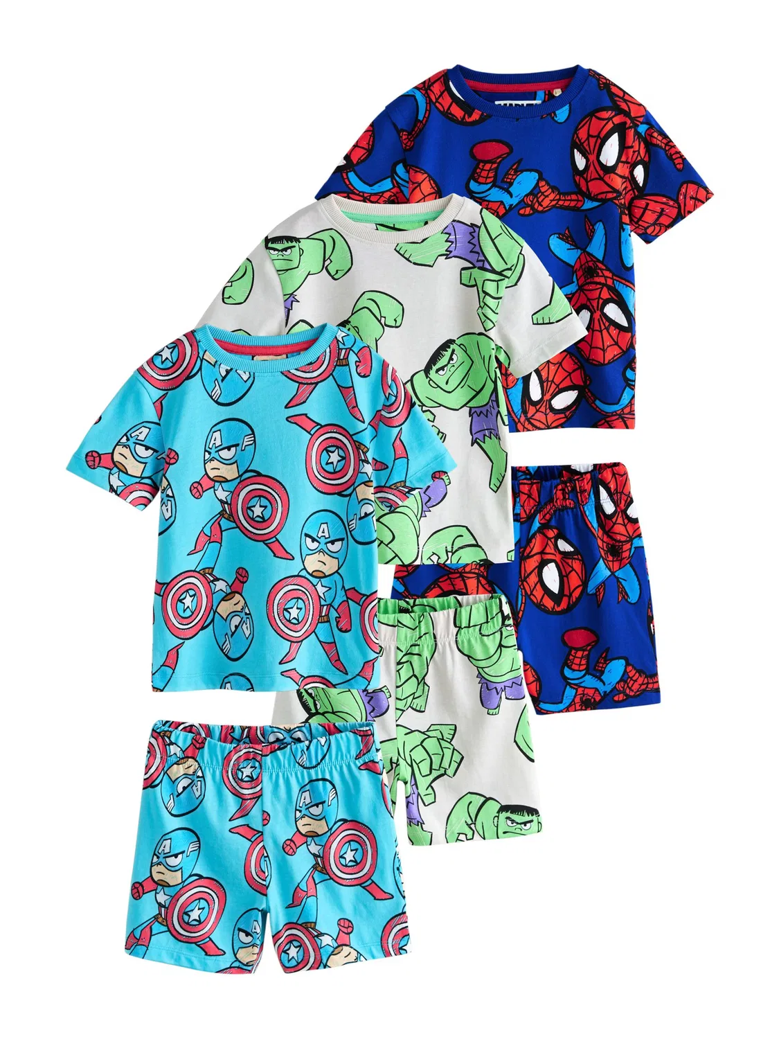 Пижама 'Marvel' Next, Aqua/Dark Blue/White