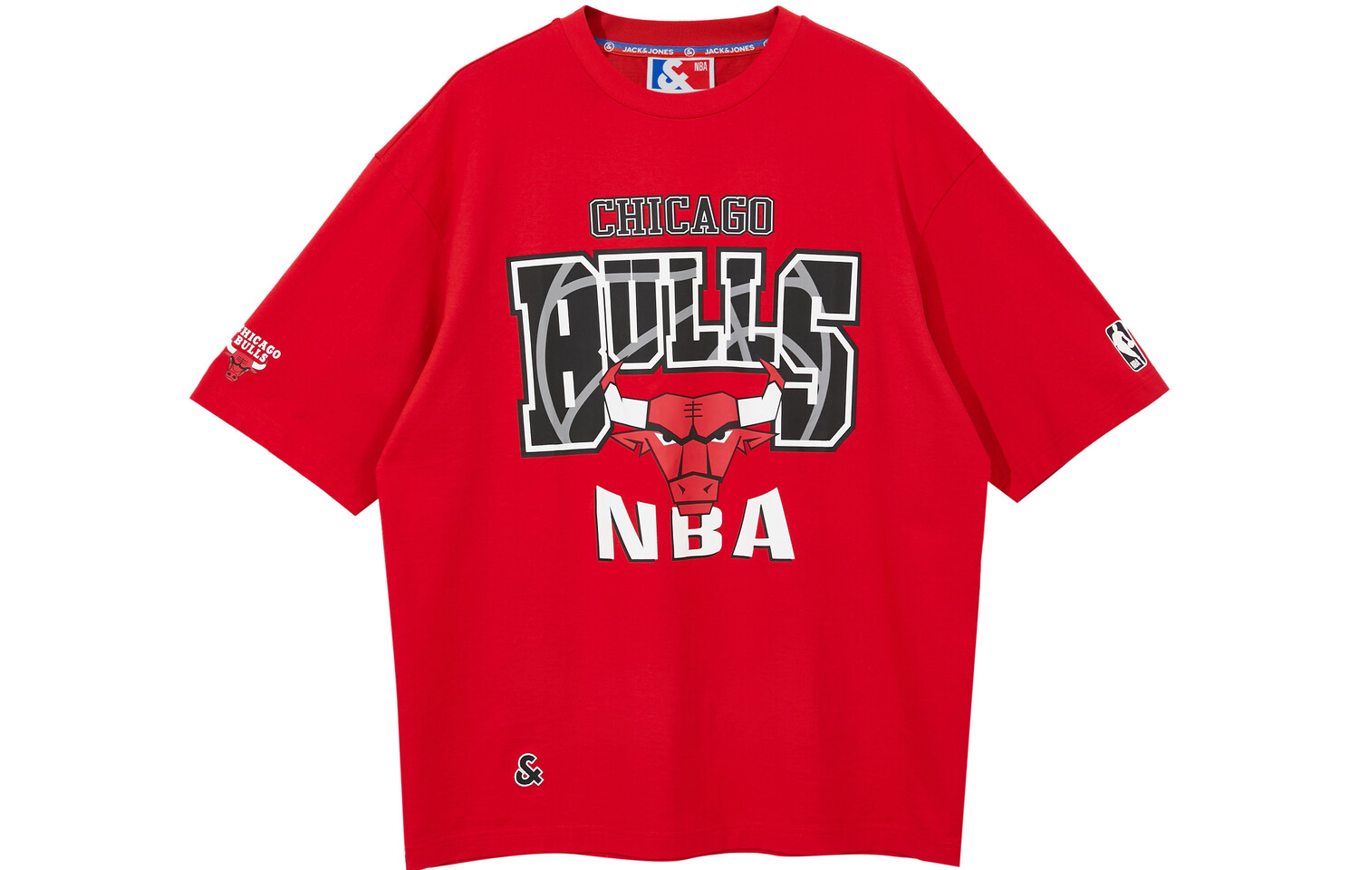 

Футболка Nba X Jack&Jones X Bulls Nba унисекс Jack Jones, черный