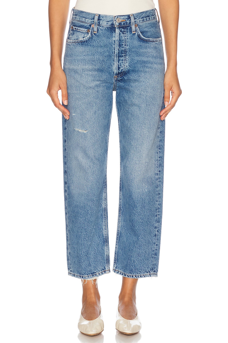 

Джинсы 90's Crop Loose Straight Agolde, Shrine