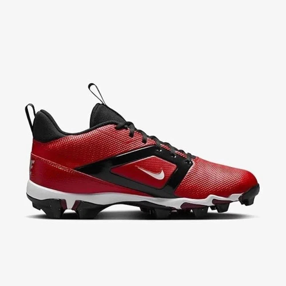 Мужские футбольные бутсы Nike Alpha Menace 4 Shark FN0028-600, красно-бело-черные, NIN882 — фото 2