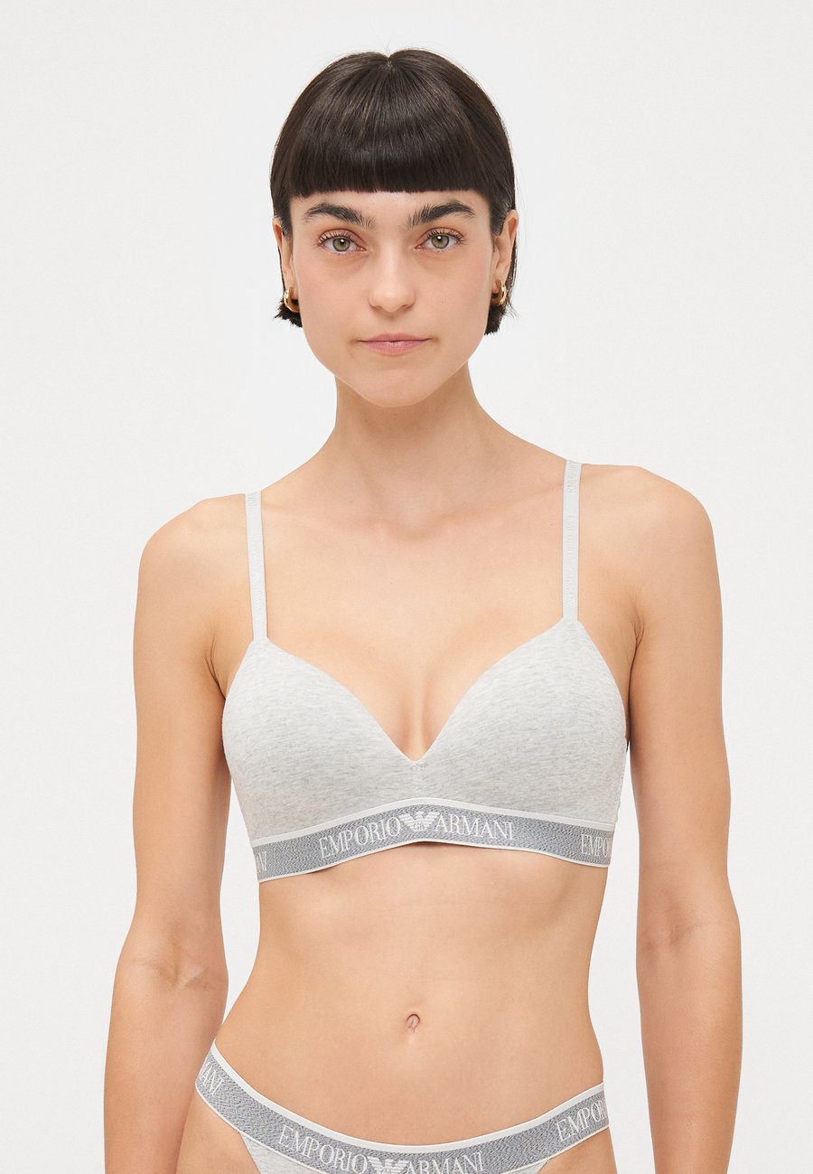 

Бюстгальтер Emporio Armani PADDED BRALETTE BRA, Warm Grey Melange/Grey
