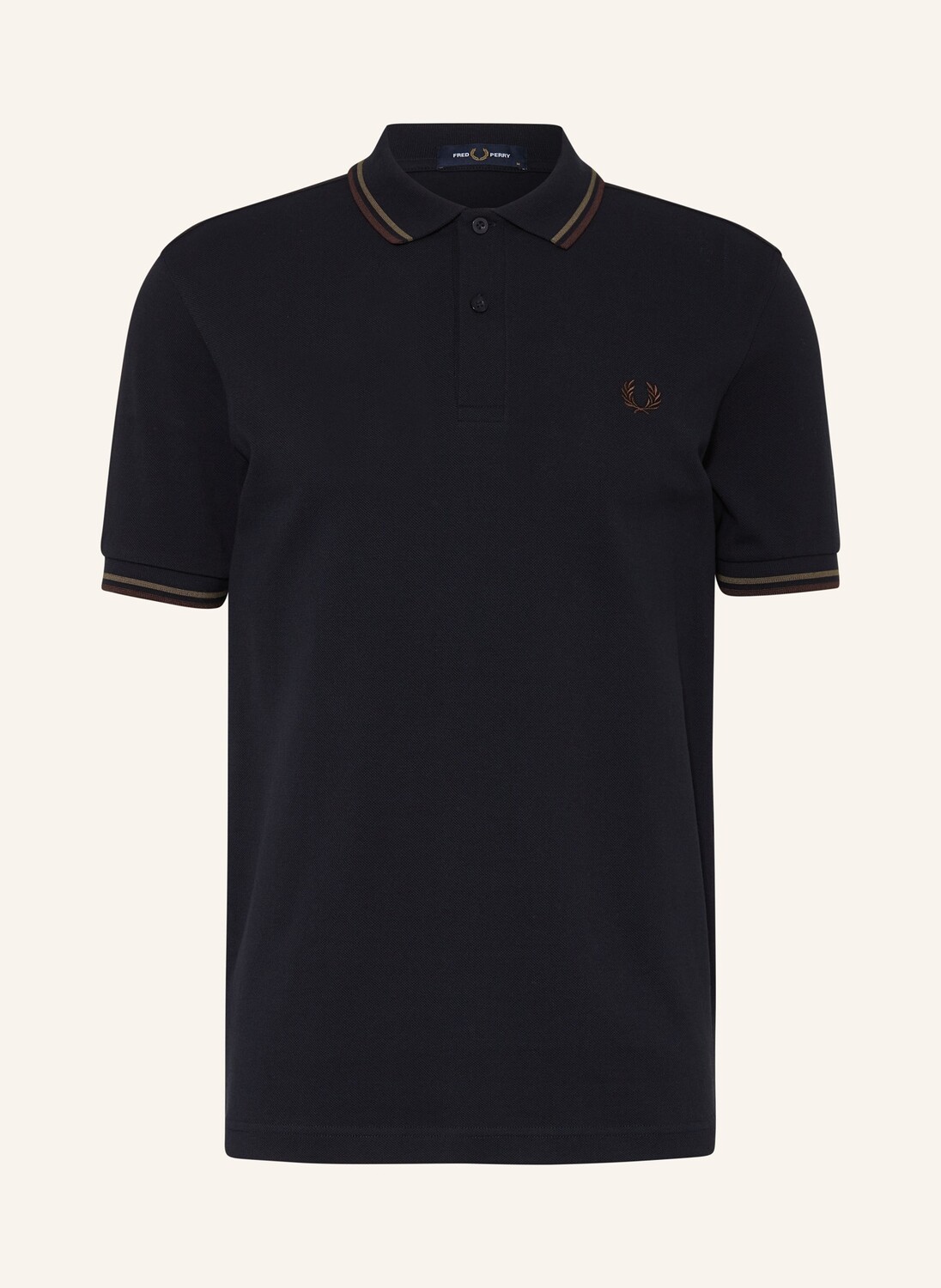 

Рубашка-поло из пике FRED PERRY, темно-синий