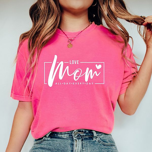 

Футболка Mom, love all day everyday garment dyed Simply Sage Market, Crunchberry, Зеленый, Футболка Mom, love all day everyday garment dyed Simply Sage Market, Crunchberry