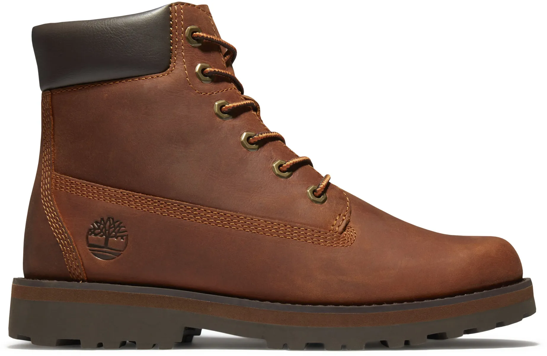 

Ботинки Timberland на шнуровке "Courma Kid Traditional6In", коричневый