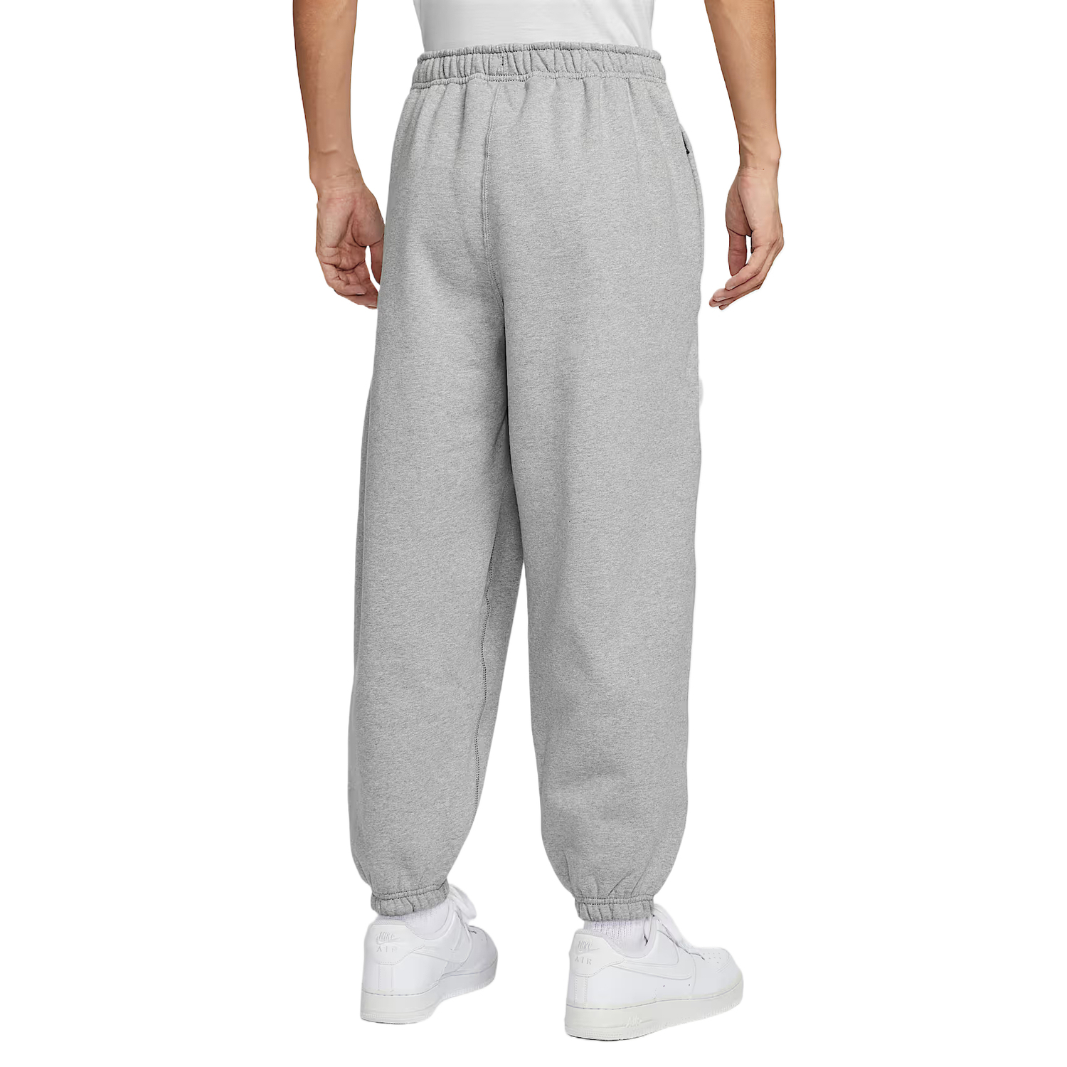 Брюки Solo Swoosh Casual мужские темно-серые Nike, темно-серый — фото 3