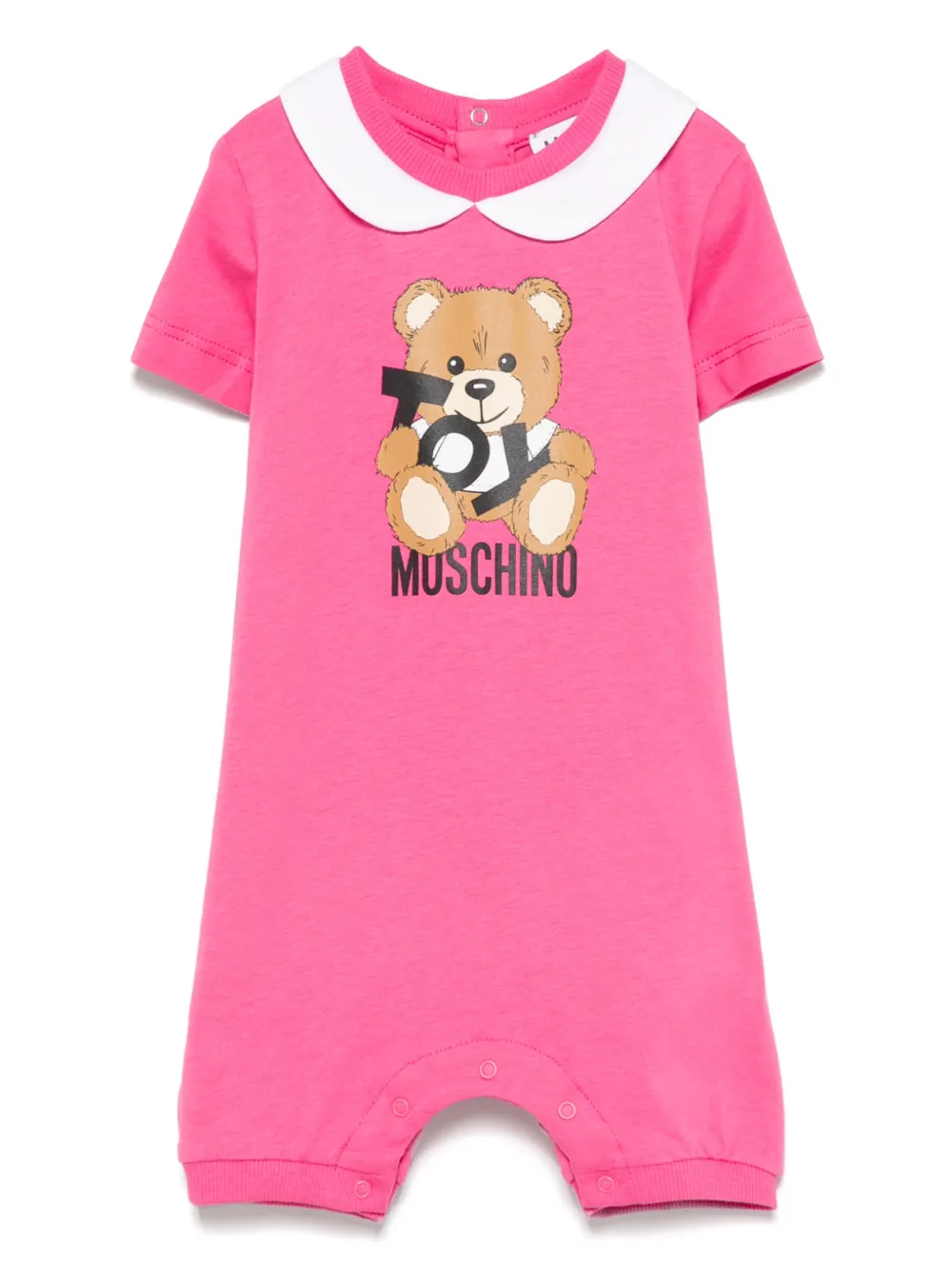 

Ромпер с принтом Moschino Kids, розовый