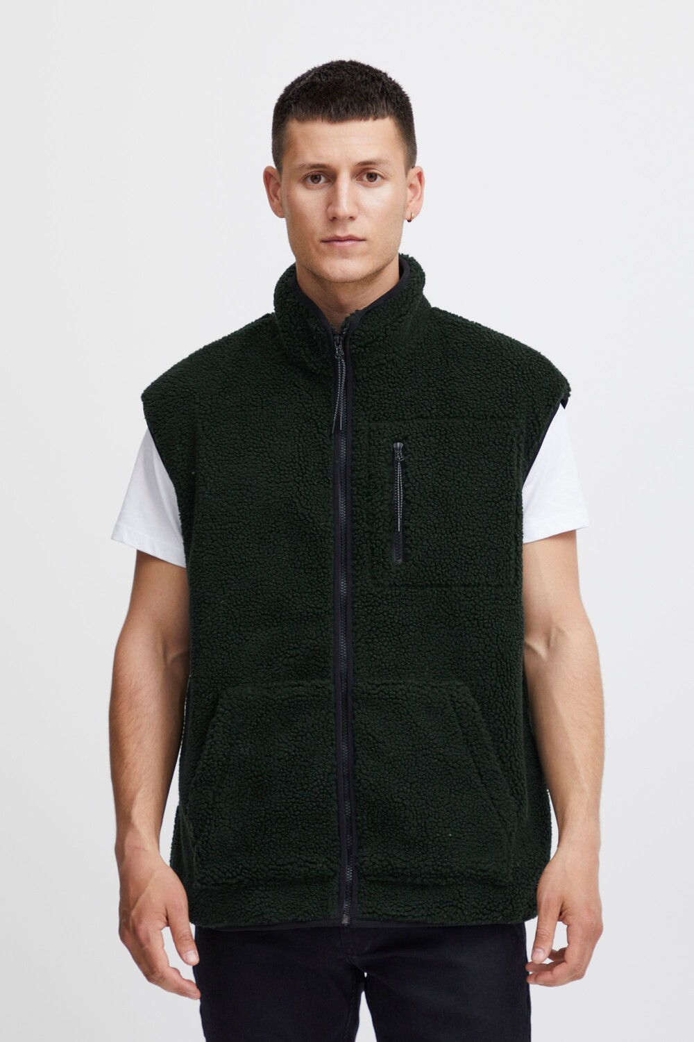

Утепленный жилет BLEND Fleece BHWaistcoat 20715799, зеленый