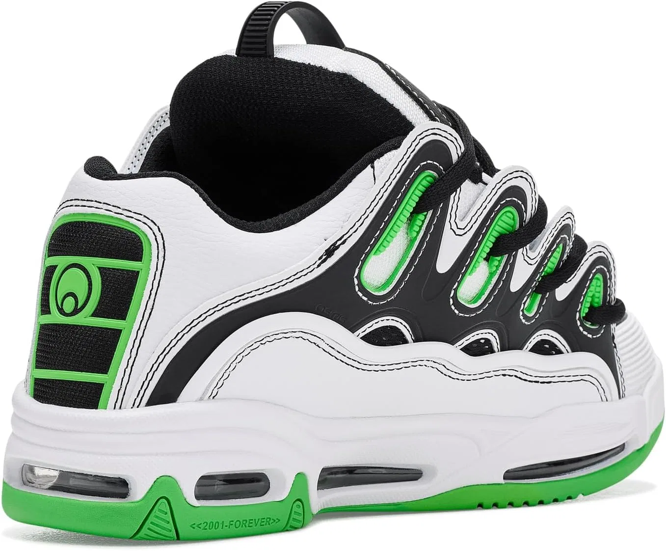 Кроссовки для скейтбординга Osiris D3 2001, цвет White/Black/Green — фото 4