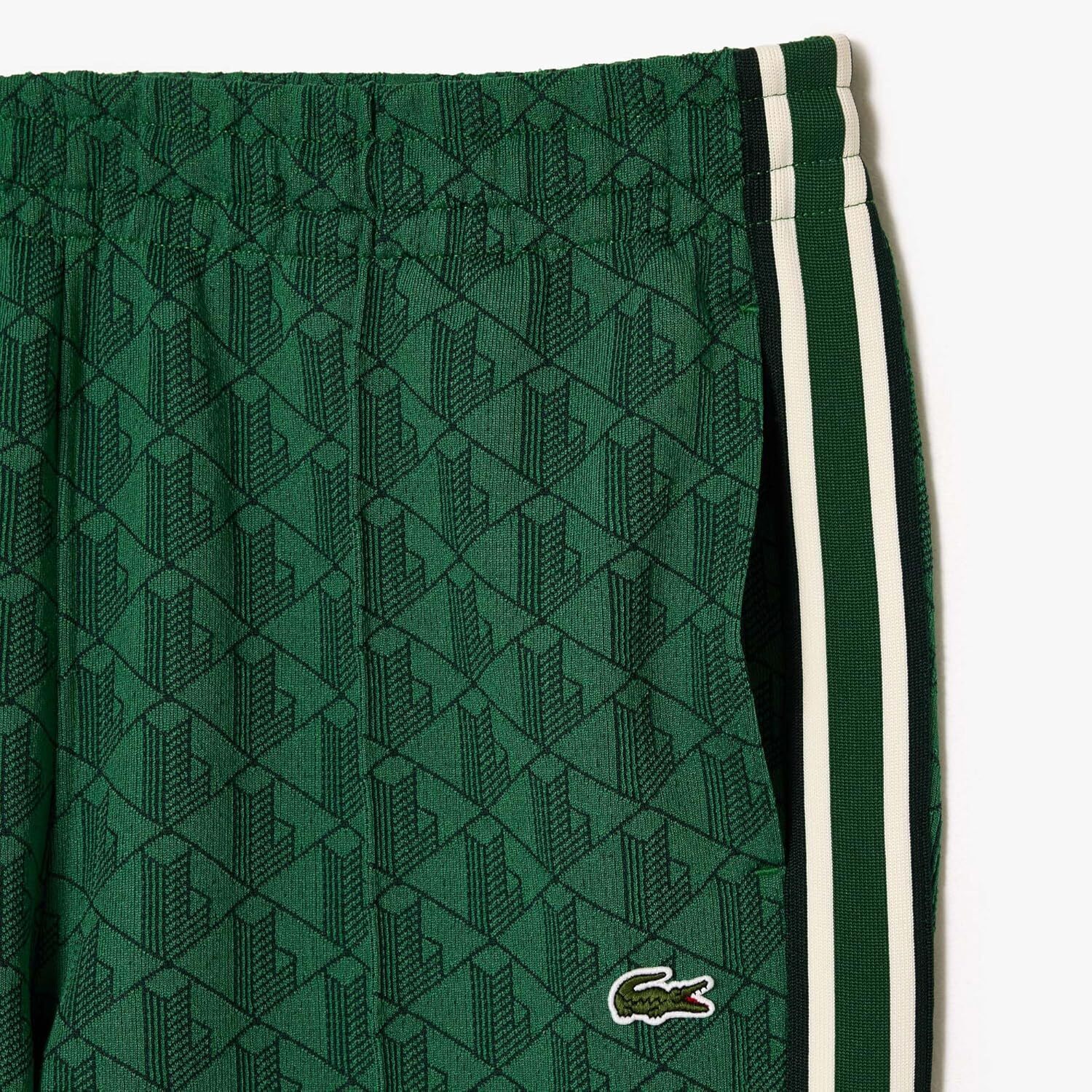 Мужские спортивные брюки Lacoste Vintage Fit с монограммой и принтом, Rocket/Sinople — фото 3