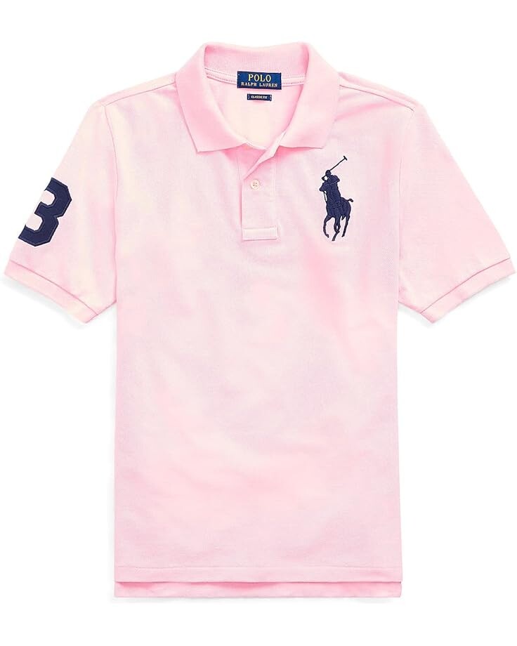 

Поло Polo Ralph Lauren Kids Big Pony Cotton Mesh Polo Shirt, цвет Carmel Pink