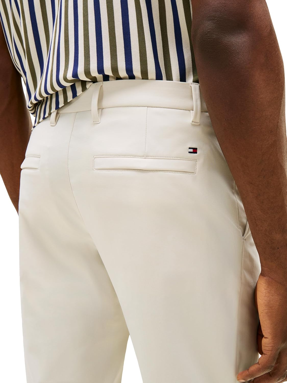 Мужские повседневные брюки Tommy Hilfiger из влагоотводящей ткани, устойчивые к складкам, прямого кроя, Newsprint — фото 2