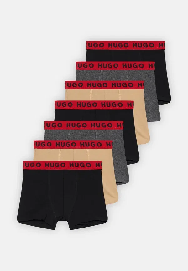 Трусы 7 шт, Hugo Kids, black/beige/dark grey, черный/бежевый/темно-серый