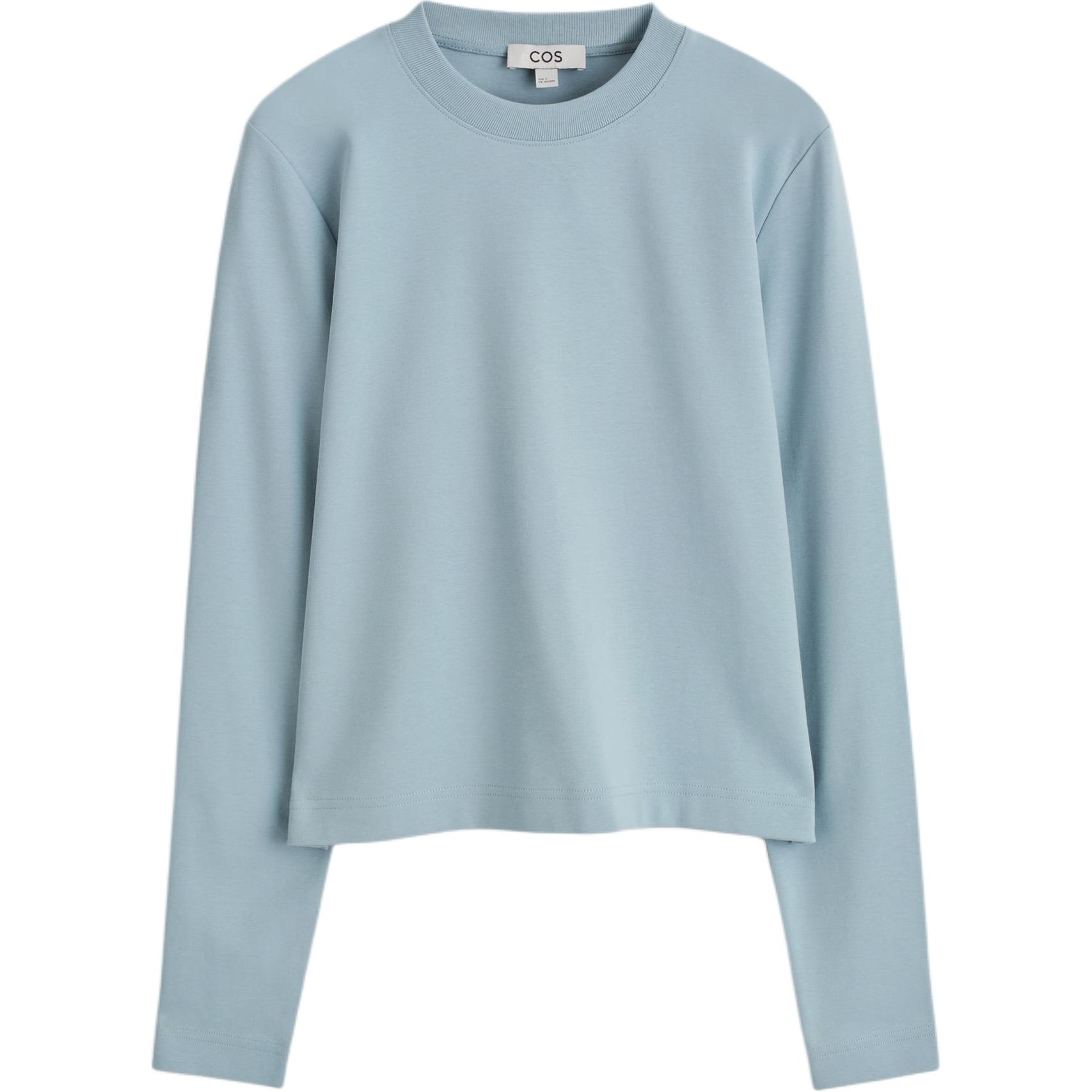 

COS Футболка женская светло-голубая, Синий, COS Футболка женская светло-голубая
