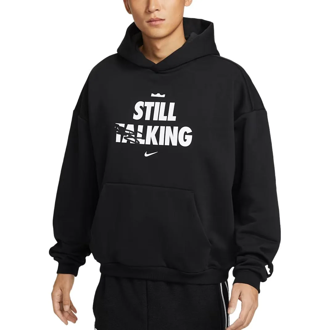 Толстовка LeBron "Shut Up and Dribble" мужская Therma-FIT Brushed Pullover Nike, черный
