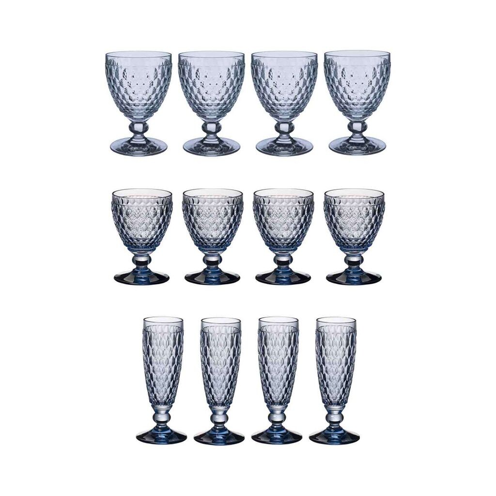 

Villeroy & Boch Boston Набор цветных бокалов для вина и шампанского, 12 шт., синие - DS