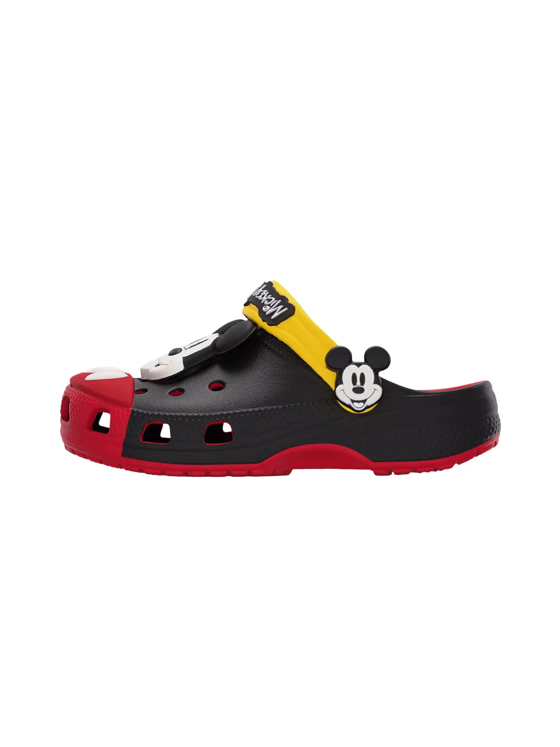Сандалии Crocs Mickey Mouse Classic черного цвета