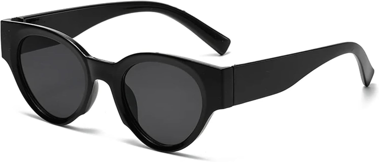 

Модные винтажные классические черные овальные солнцезащитные очки для женщин, маленькие очки, модные солнцезащитные очки с леопардовым принтом, женские очки UV400 MTZJH, One Color