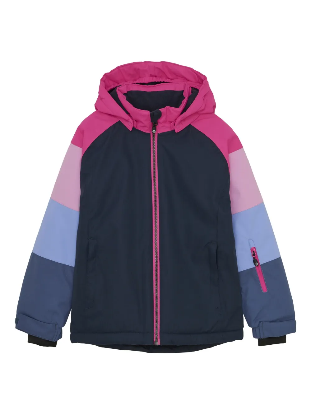 

Куртка в стиле колор-блок с капюшоном COLOR KIDS, синий