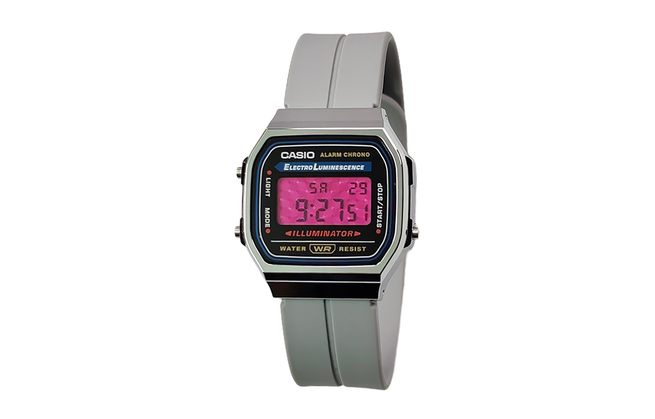 

CASIO Кварцевые часы Retrofit Series с силиконовым ремешком, мужские часы с черным циферблатом