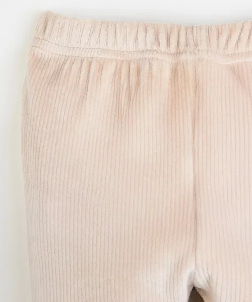 Леггинсы из велюра с начёсом SOFT&, тёмно-синие — фото 3