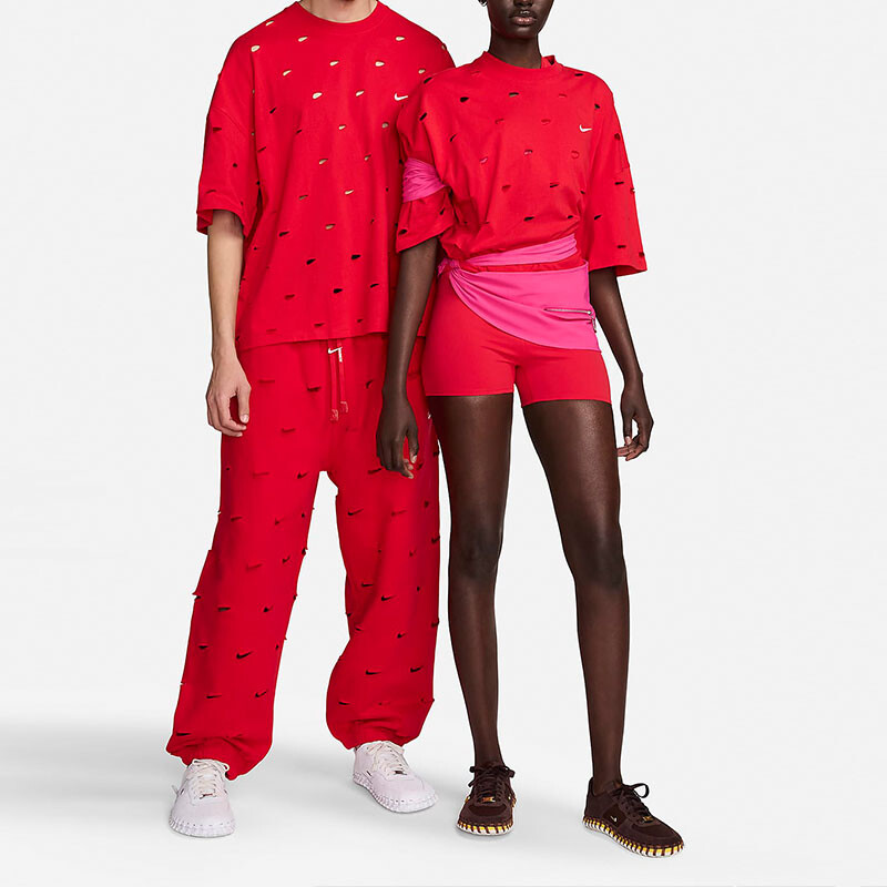 Футболка Jacquemus X Jacquemus унисекс университетская красная Nike, красный — фото 2