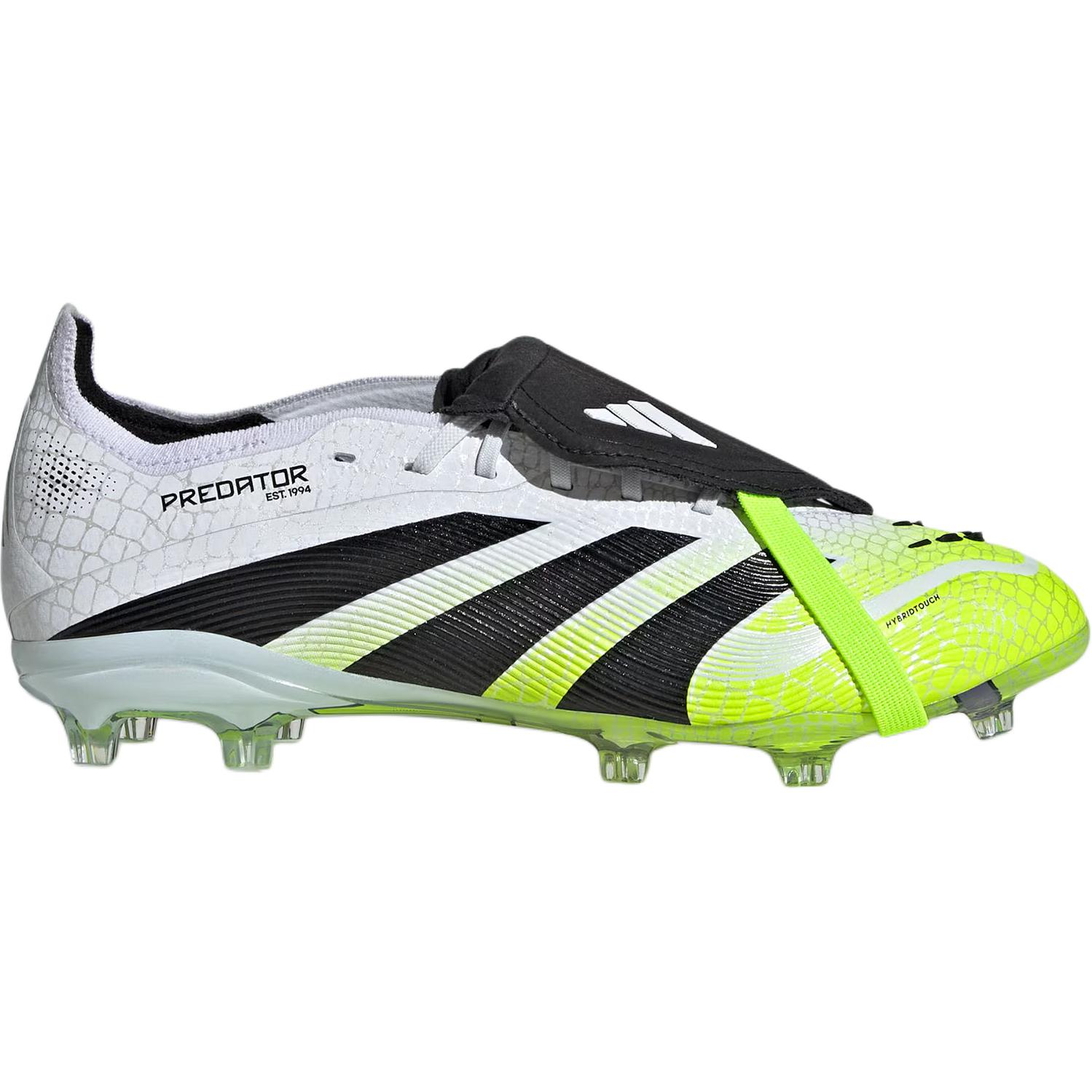 Adidas PREDATOR ELITE устойчивые к истиранию низкие детские футбольные бутсы White Yellow Kids — фото 3