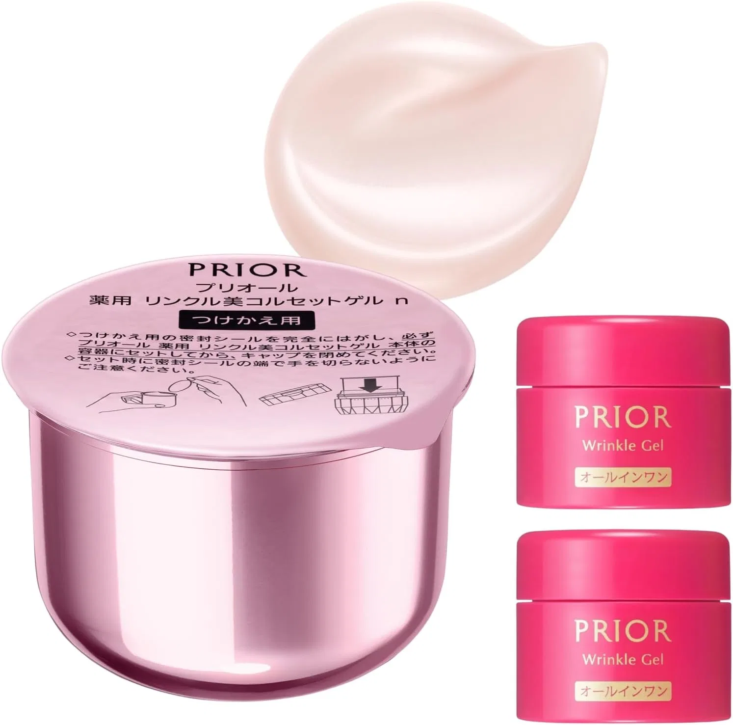 Набор для ухода за кожей Prior Prior Prior Extra Kit с гелем против морщин, 90 г + 8.5 г