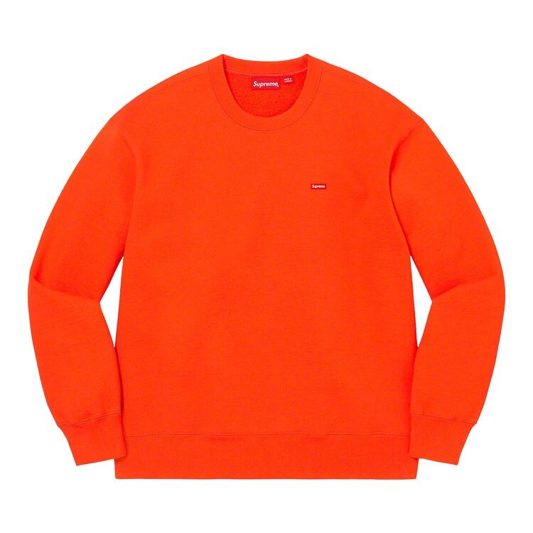 

Толстовка Supreme Small Box Crewneck Bright Orange, оранжевый