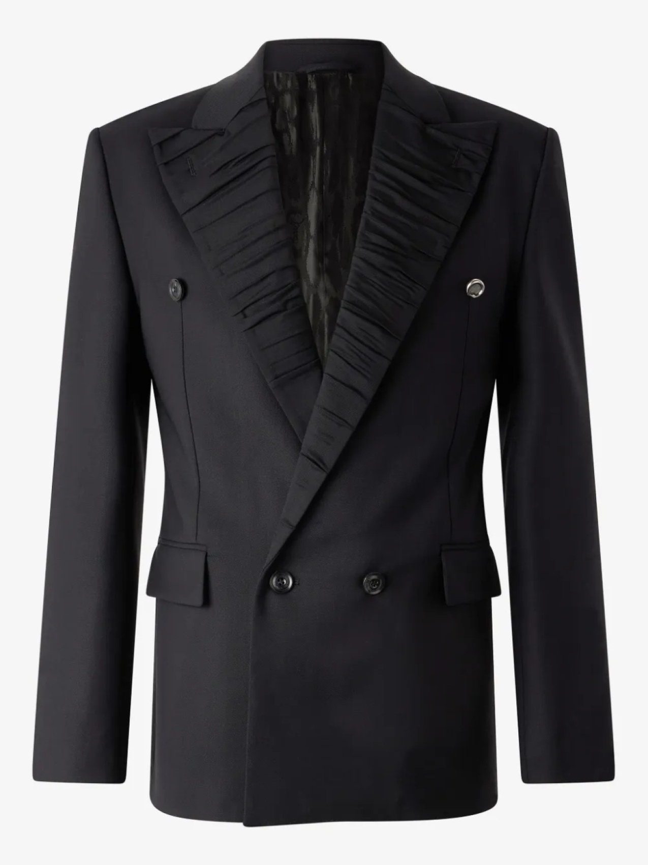

Блейзер со складками Roberto Cavalli, черный