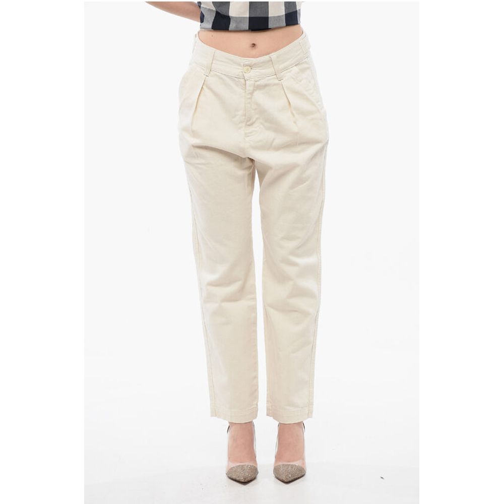 

Джинсы Mom Fit с одинарной складкой и шлевками для ремня, 14 см Woolrich, White