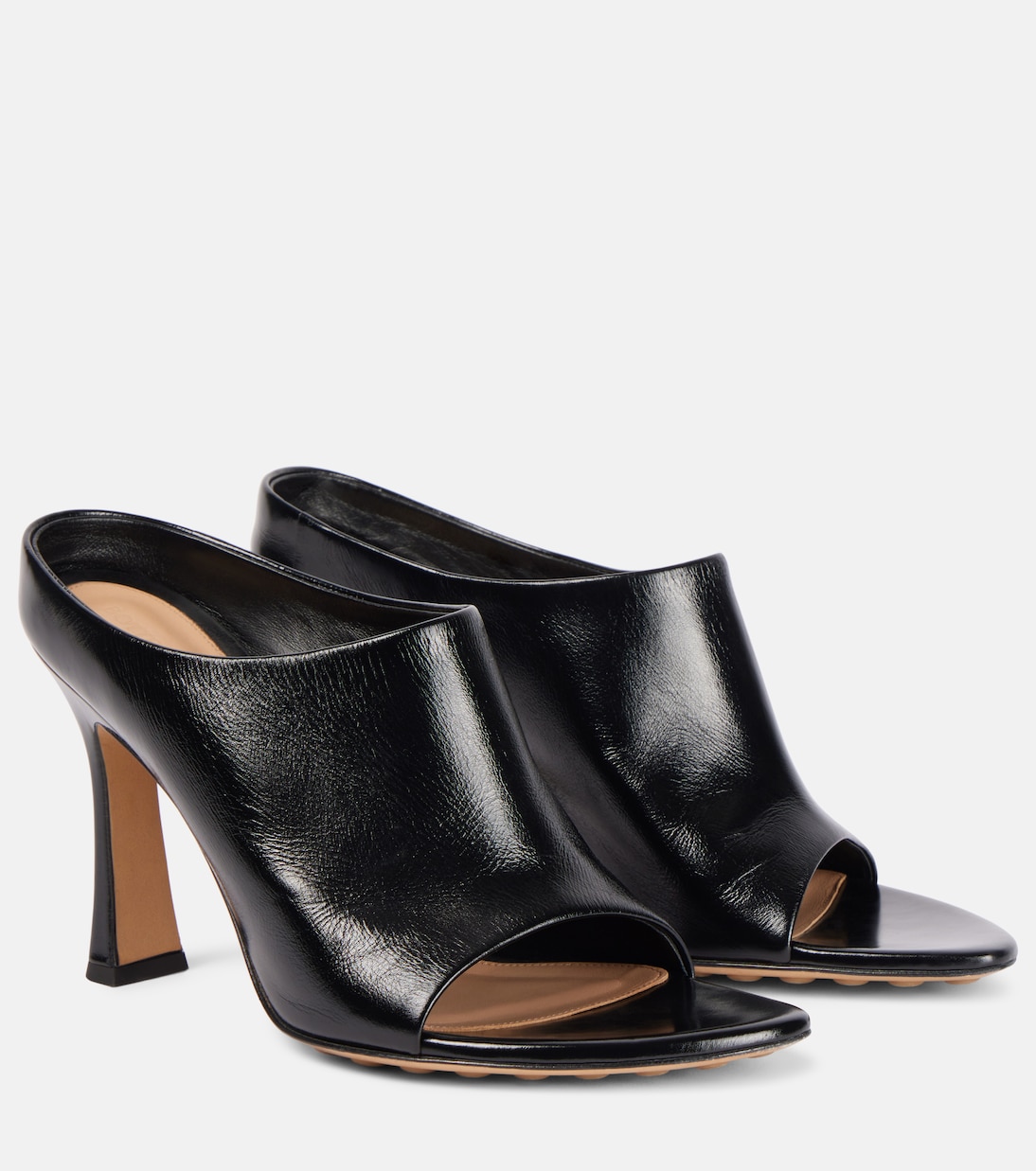 Мулы Rana из кожи Bottega Veneta, черный