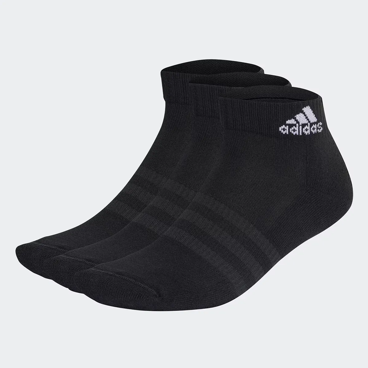 

Набор из 3 пар мягких спортивных носков до щиколотки Adidas, чёрный