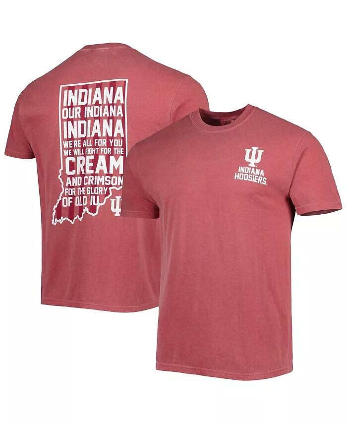 

Мужская футболка Crimson Indiana Hoosiers Hyperlocal Image One, красный