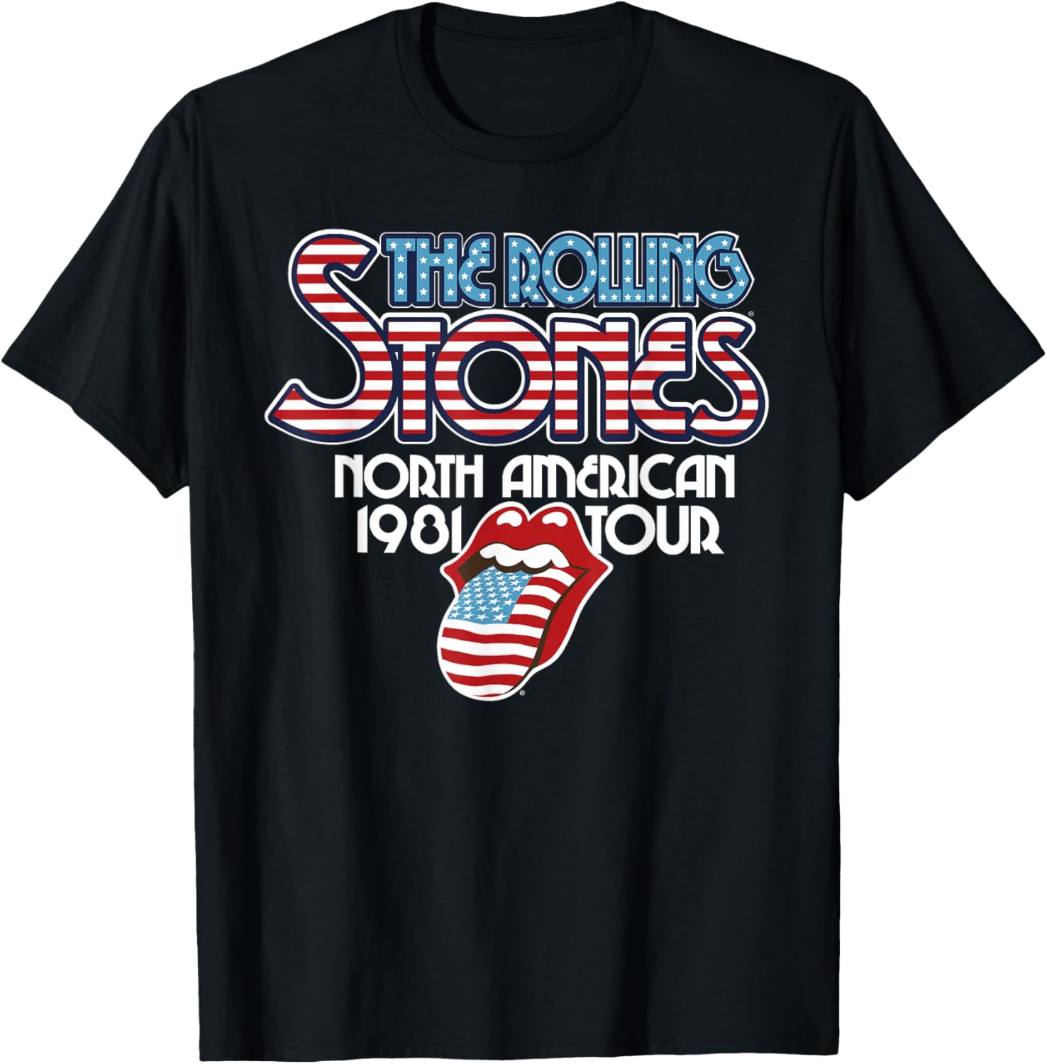 

Футболка The Rolling Stones American Tour 81, черная