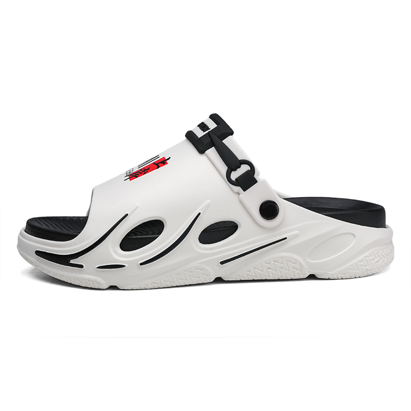 

NANJIREN Пляжные сандалии мужские бело-черные, цвет White Black