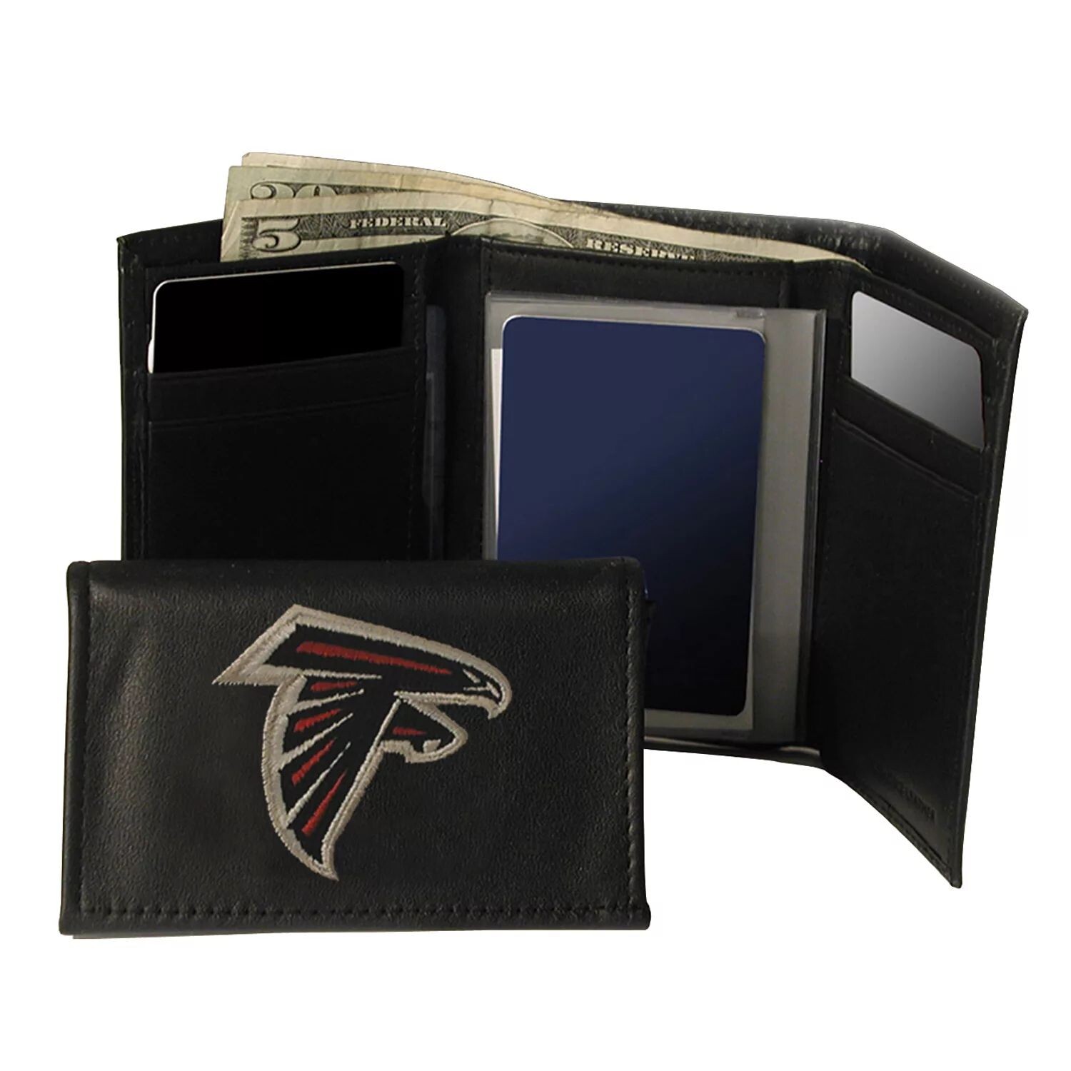 

Кожаный кошелек тройного сложения Atlanta Falcons