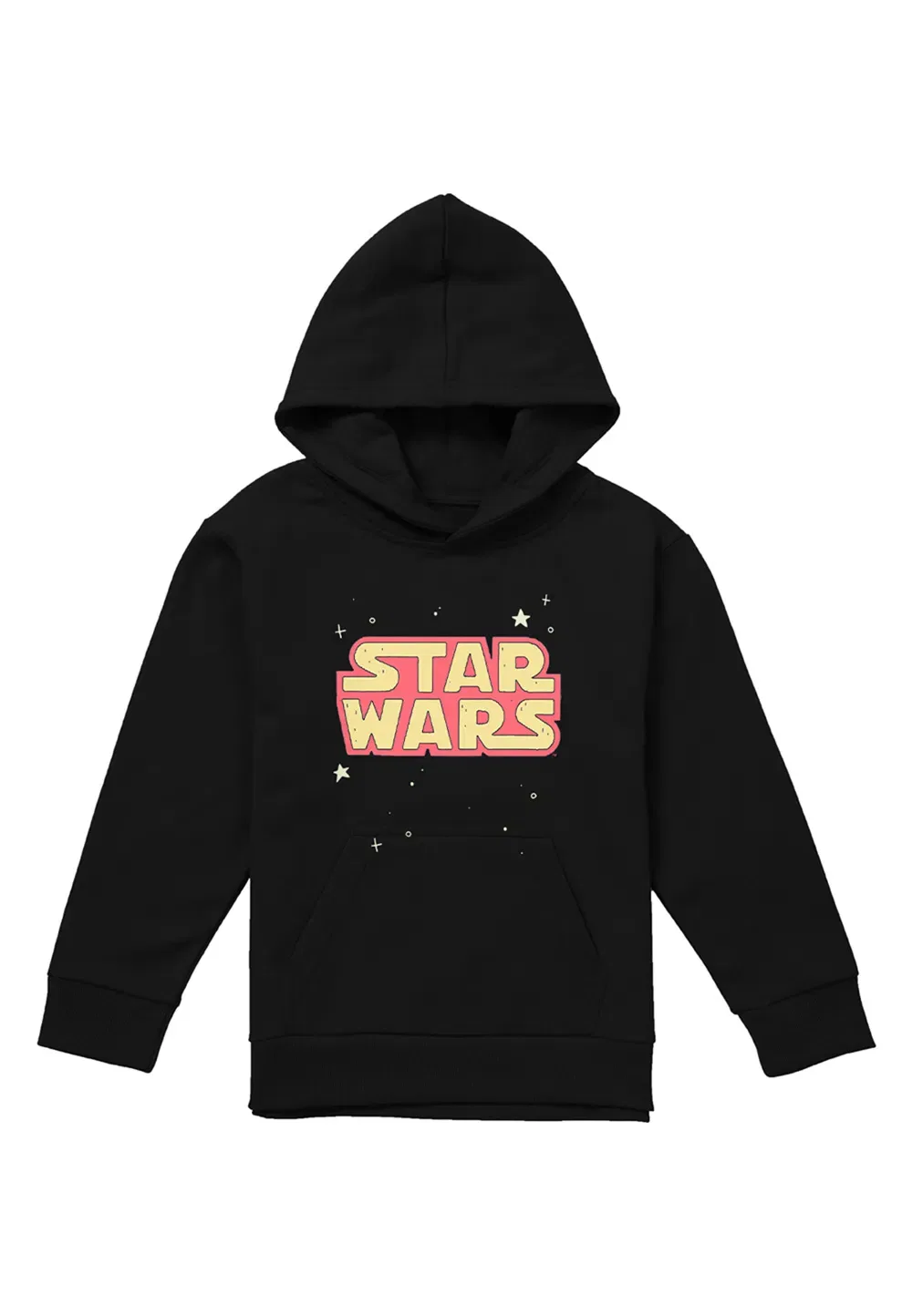 Детская худи Star Wars Star Logo, черная, Disney, черный — фото 4