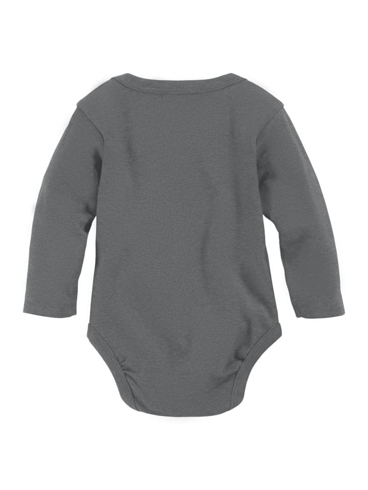 Kidsworld Боди с длинными рукавами, антрацитового и серого цвета — фото 3