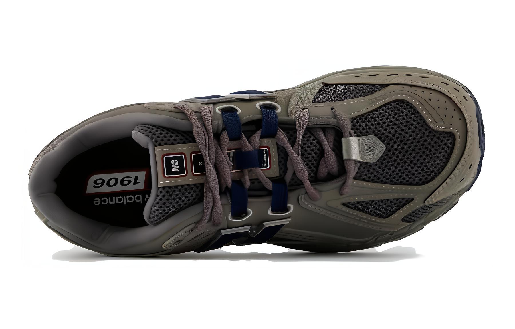 NB 1906R Устойчивые к истиранию Дышащие Низкие Детские Повседневные Кроссовки Gray New Balance — фото 4