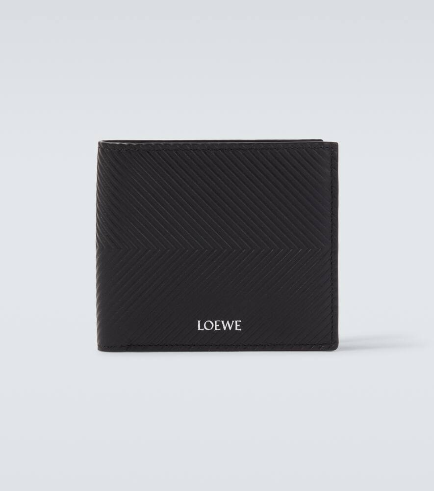 

Кожаный бифолд кошелек с логотипом Loewe, Black