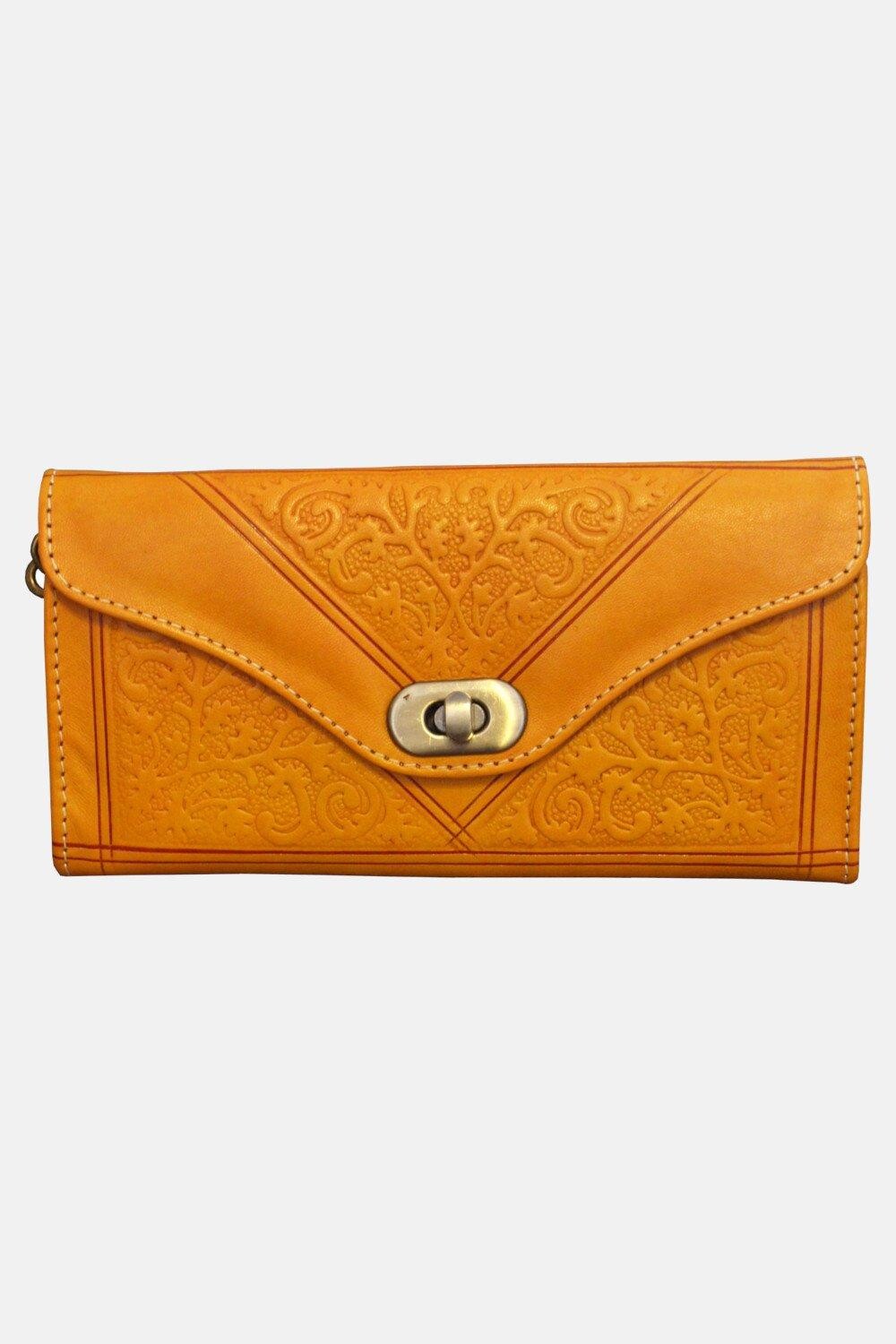 

Кожаный кошелек с тиснением втрое Berber Leather, мультиколор