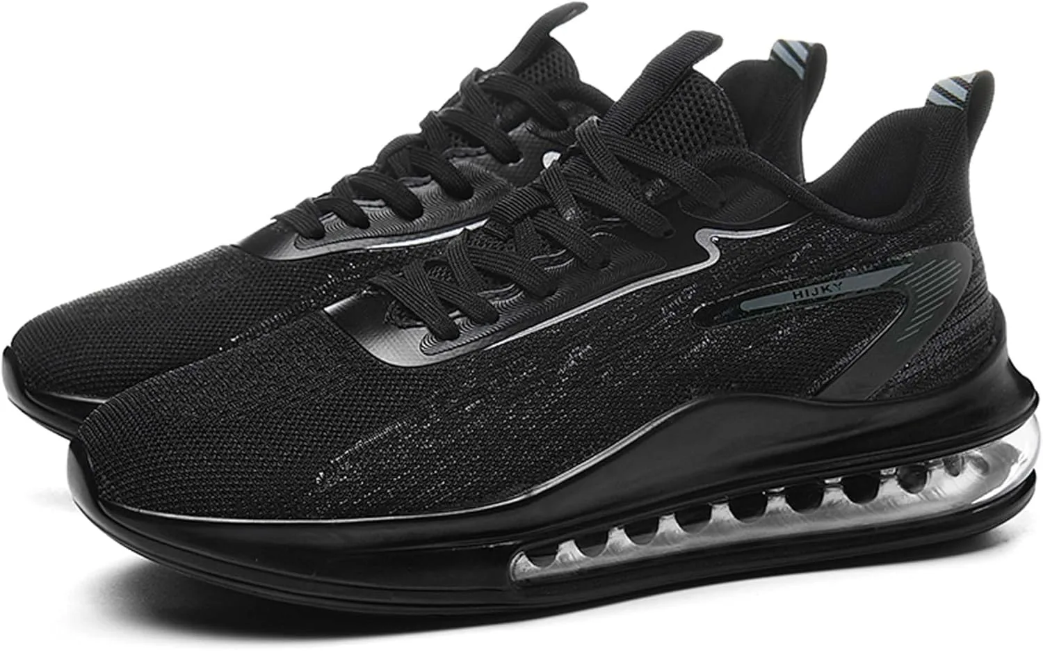 

Мужские кроссовки с поддержкой свода стопы, комфортной воздушной подушкой, шнуровкой, повседневные многозадачные обувь DZBAJRQM, черный