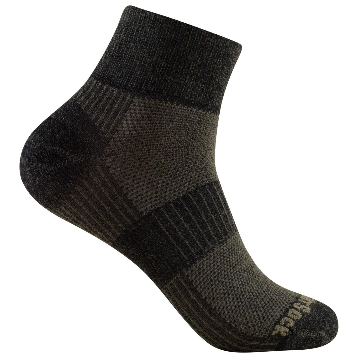 

Многофункциональные носки Wrightsock Coolmesh II Merino Quarter, цвет Timber