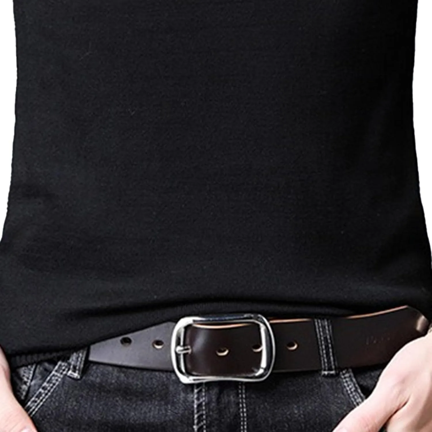 Мужской свитер V-образным вырезом, вязаный, с длинным рукавом, Slim Fit — фото 2