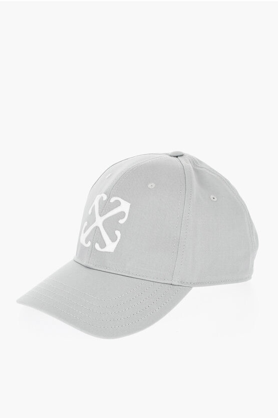 

Кепка с контрастным логотипом Off-White, светло-серый